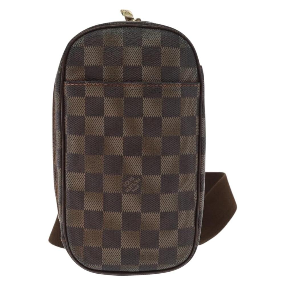 Louis Vuitton Damier Ebene Pochette Gange Bag Spo Brown